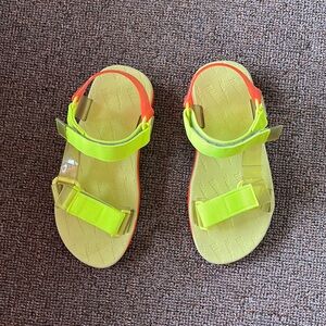 Neon sandals